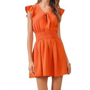 NEW TCEC autumn mini dress in orange